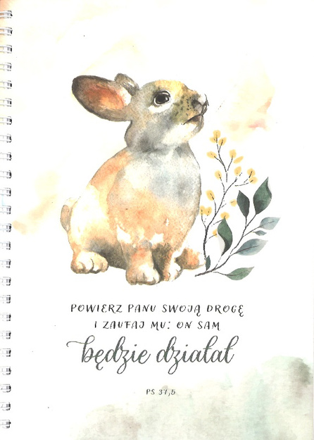 Zeszyt Mój dziennik - Powierz Panu swoją drogę i zaufaj mu: On sam będzie działał PS 37,5