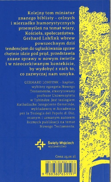 Jeśli nie na ziemi to gdzie? Nieoczywiste myśli o Bogu i świecie - Gerhard Lohfink - oprawa miękka
