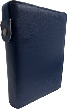 Okładka skórzana na Biblię Tysiąclecia dużą granat