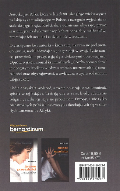 Gorzka pomarańcza Ucieczka ze świata islamu historia Polki żony muzułmanina - Nadia Hamid