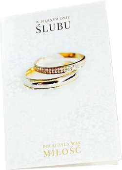 Karnet - kartka muzyczna - W dniu Ślubu