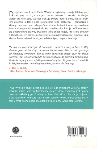 Ewangelia Jezusa Chrystusa - Paul Washer- oprawa miękka