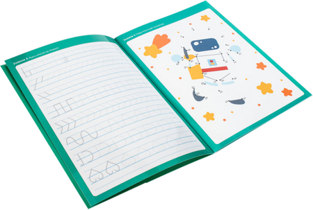 A... B... C... Piszemy! Książka z pisakiem suchościeralnym - Oliwia Dulęba