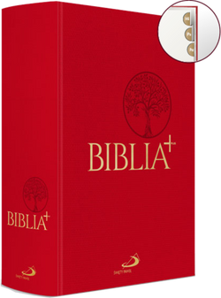 Biblia Edycja Świętego Pawła Biblia Plus - płótno czerwona z paginacją - oprawa twarda