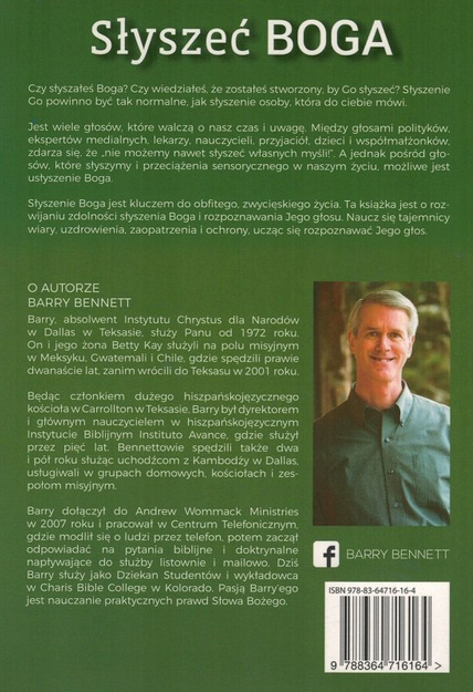 Słyszeć głos Boga - Barry Bennett - oprawa miękka