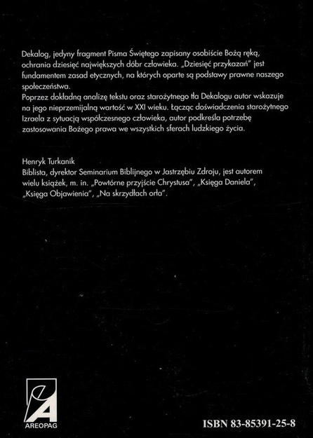 Dekalog - Henryk Turkanik - oprawa miękka