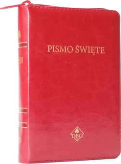 Dzisiejsza Biblia Gdańska DBG II mała zamek bordo