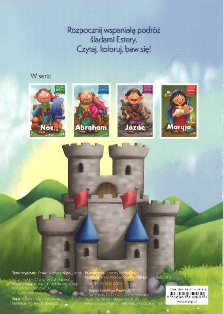 Estera - kolorowanka biblijna