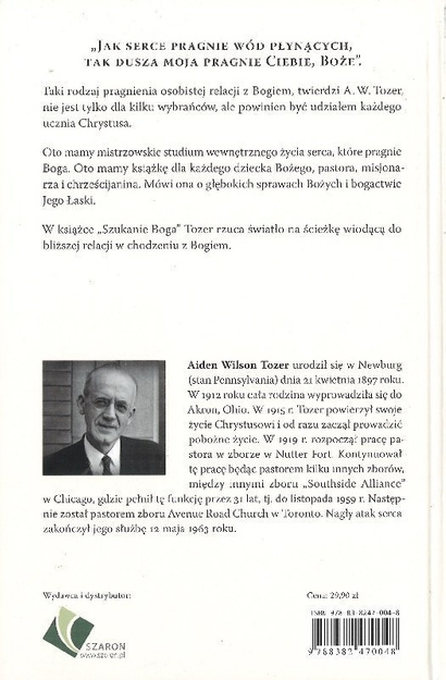 Szukanie Boga - Aiden Wilson Tozer - oprawa twarda
