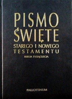 Biblia Tysiąclecia duża miękka ekoskóra index granat