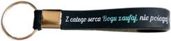 Brelok silikonowy - Z całego serca Bogu zaufaj ...