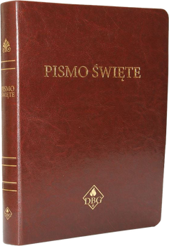 Dzisiejsza Biblia Gdańska DBG II duża PU złocenia brąz