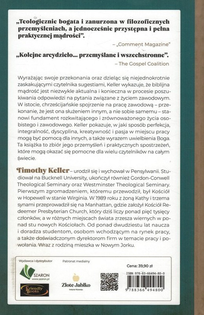 Wiara w działaniu. Jak służyć Bogu w miejscu pracy? - Timothy Keller