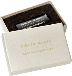 Biblia Audio - Superprodukcja Stary i Nowy testament oraz Biblia audio kids - Zestaw rodzinny PENDRIVE - pudełko