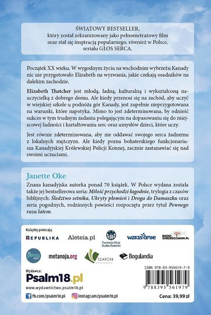 Głos Serca tom 1 seria Głos Serca - Janette Oke - powieść