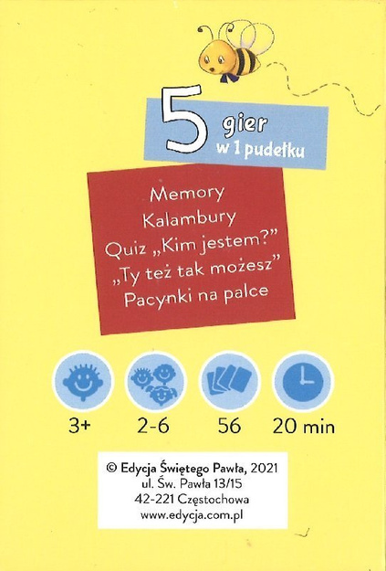 Mali bohaterowie Biblii Memory i zgadywanki Nowy