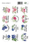 Zestaw naklejek 1 - kwiaty