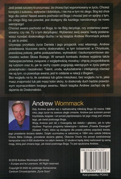 Doskonałość - jak dążyć do ducha doskonałości - Andrew Wommack - oprawa miękka