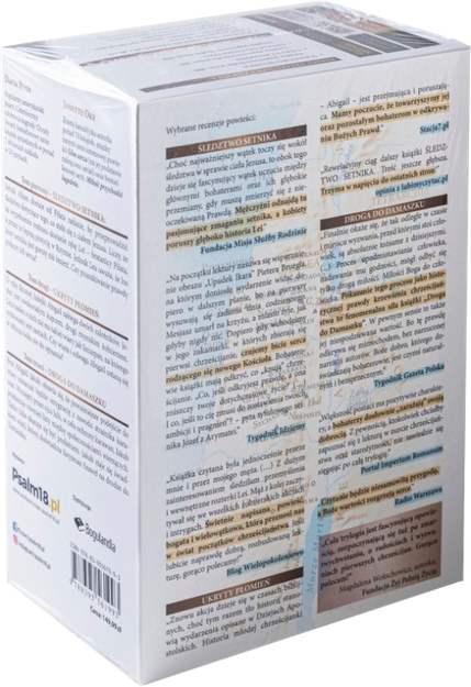 Kroki Wiary - Śledztwo Setnika, Ukryty Płomień, Droga do Damaszku + Mapa + Bonusy - BOX - Janette Oke i Davis Bunn