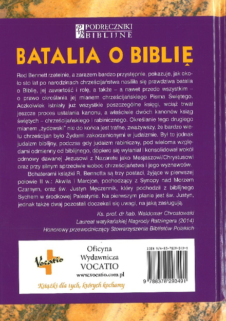 Batalia o Biblię - Rod Bennett - oprawa twarda