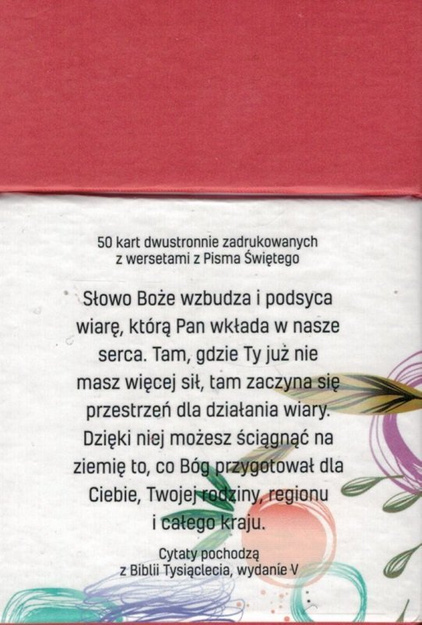 Inspirujące słowa, które rozwiną twoja wiarę - Pudełko z wersetami na kartach