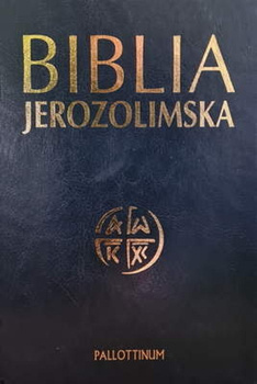 Biblia Jerozolimska mała twarda ekozłotoskóra granat