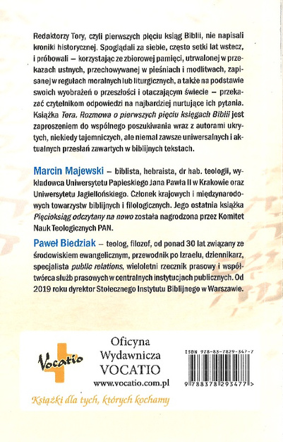 Tora Rozmowa o pierwszych pięciu księgach Biblii - oprawa miękka