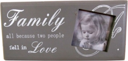 Ramka drewniana na zdjęcie - Family all because two people fell in LOVE
