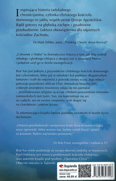 Człowiek z nieba. Niezwykła historia życia brata Yuna - Paul Hattaway