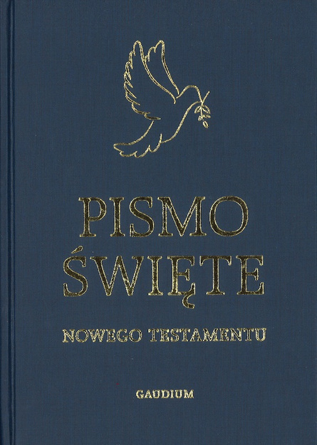 Biblia Tysiąclecia Nowy Testament wyd. V - duży druk granatowa - oprawa twarda