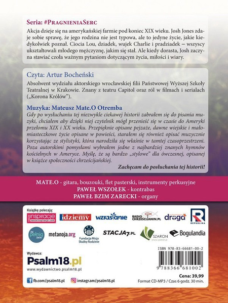 Pewnego razu latem tom 1 seria: Pragnienia Serc - Janette Oke - audiobook MP3