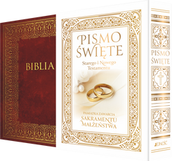 Biblia Warszawsko-Praska A4 - Domowa - na ślub w etui