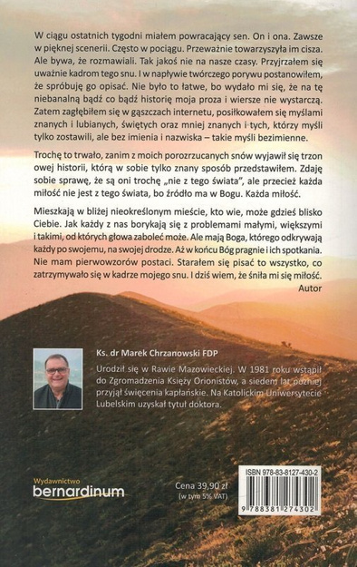 Śniła mi się miłość - ks. Marek Chrzanowski - oprawa miękka