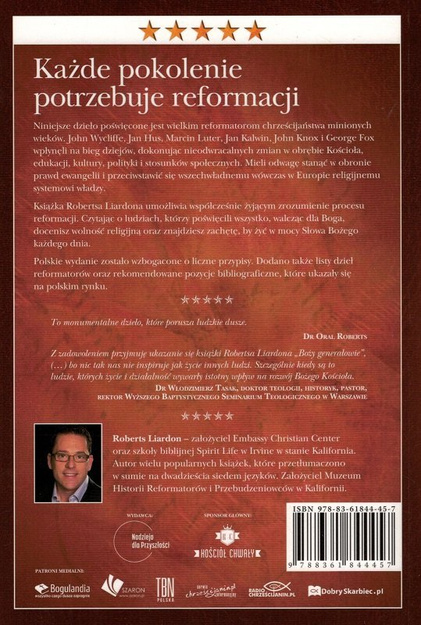 Boży generałowie Wielcy reformatorzy - Roberts Liardon - oprawa miękka