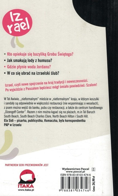 Izrael lajt - przewodnik Pascal - Ela Sidi - Jerozolima miasto trzech religi