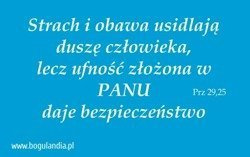 Magnes 68 na lodówkę Strach i obawa usidlają duszę