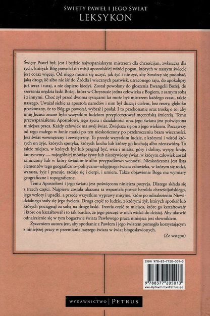 Leksykon Święty Paweł i Jego Świat - Pius Czesław Bosak - oprawa twarda