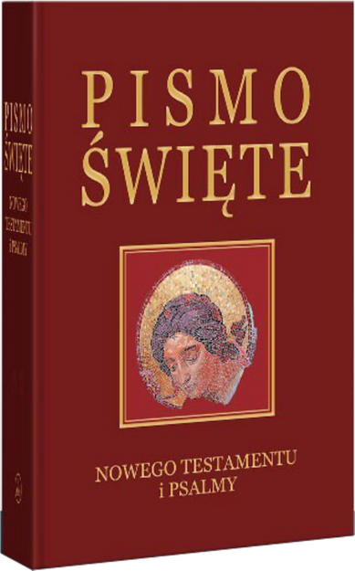 Biblia Warszawsko-Praska Nowy Testament i Psalmy mały złocenia bordo
