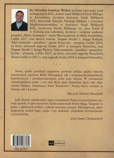 Biblia Aramejska Księga Wyjścia tom 2 - ks. Mirosław S. Wróbel - oprawa miękka