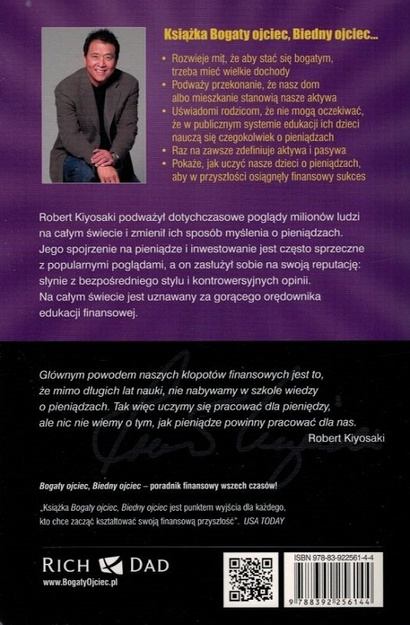 Bogaty Ojciec Biedny Ojciec Czego bogaci uczą swoje dzieci na temat pieniędzy - Robert Kiyosaki
