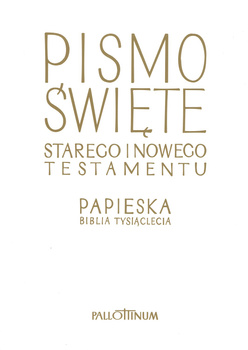 Biblia Tysiąclecia A4 Papieska twarda biała w eleganckim kartonie w obwolucie