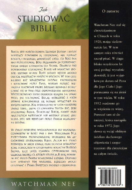 Jak studiować Biblię - Watchman Nee - oprawa miękka