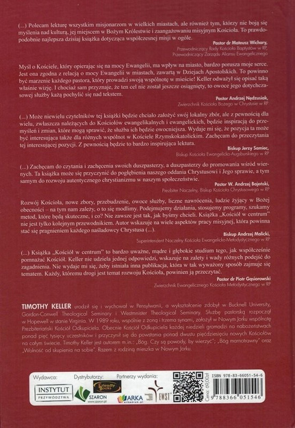 Kościół w centrum - Timothy Keller - oprawa twarda