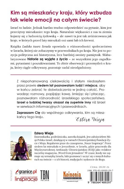 Ludzka twarz Izraela - Estera Wieja - oprawa miękka