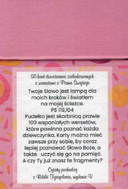 Wersety dla dziewczynek - pudełko z wersetami na kartach