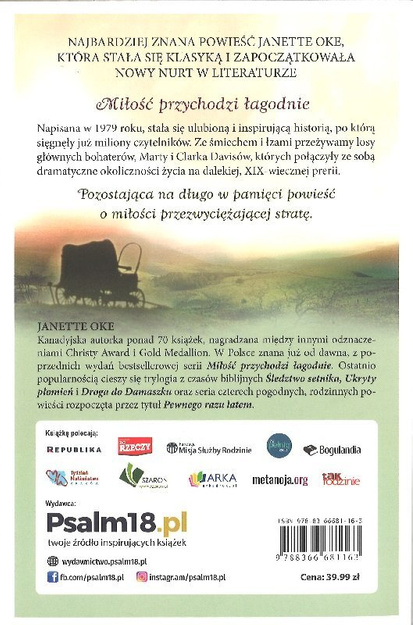 Miłość przychodzi łagodnie - Janette Oke - oprawa miękka