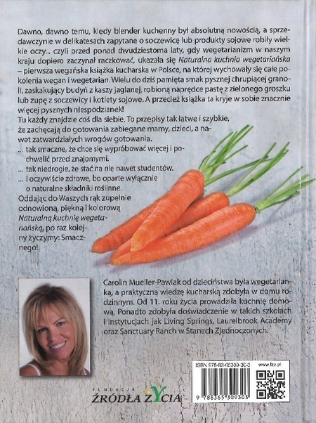 Naturalna kuchnia wegetariańska - Carolin Muller-Pawlak - oprawa twarda