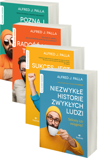 Skarby Mądrości - PAKIET - Niezwykłe historie zwykłych ludzi, Poznaj siebie i zrozum innych, Radość mimo trudności, Sukces jest w twoich rękach - Alfred J. Palla