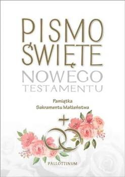 Biblia Tysiąclecia Nowy Testament z ilustracjami Pamiatka Sakramentu Małzeństwa