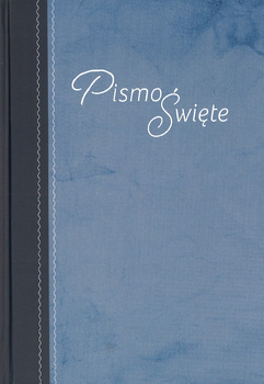 Uwspółcześniona Biblia Gdańska UBG F1 średnia twarda niebieska RLCH